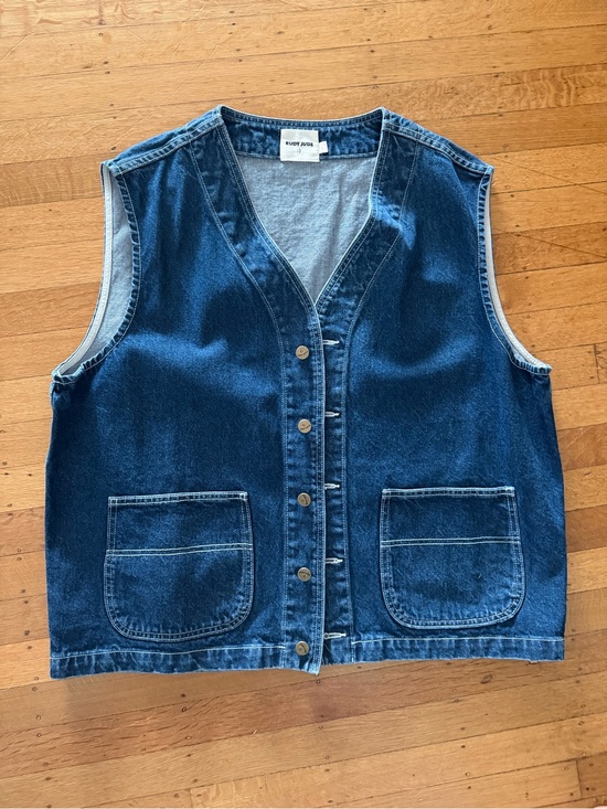 Rudy Jude Jackets & Blazers - Rudy Jude Roper Vest in Tumbled Indigo size large